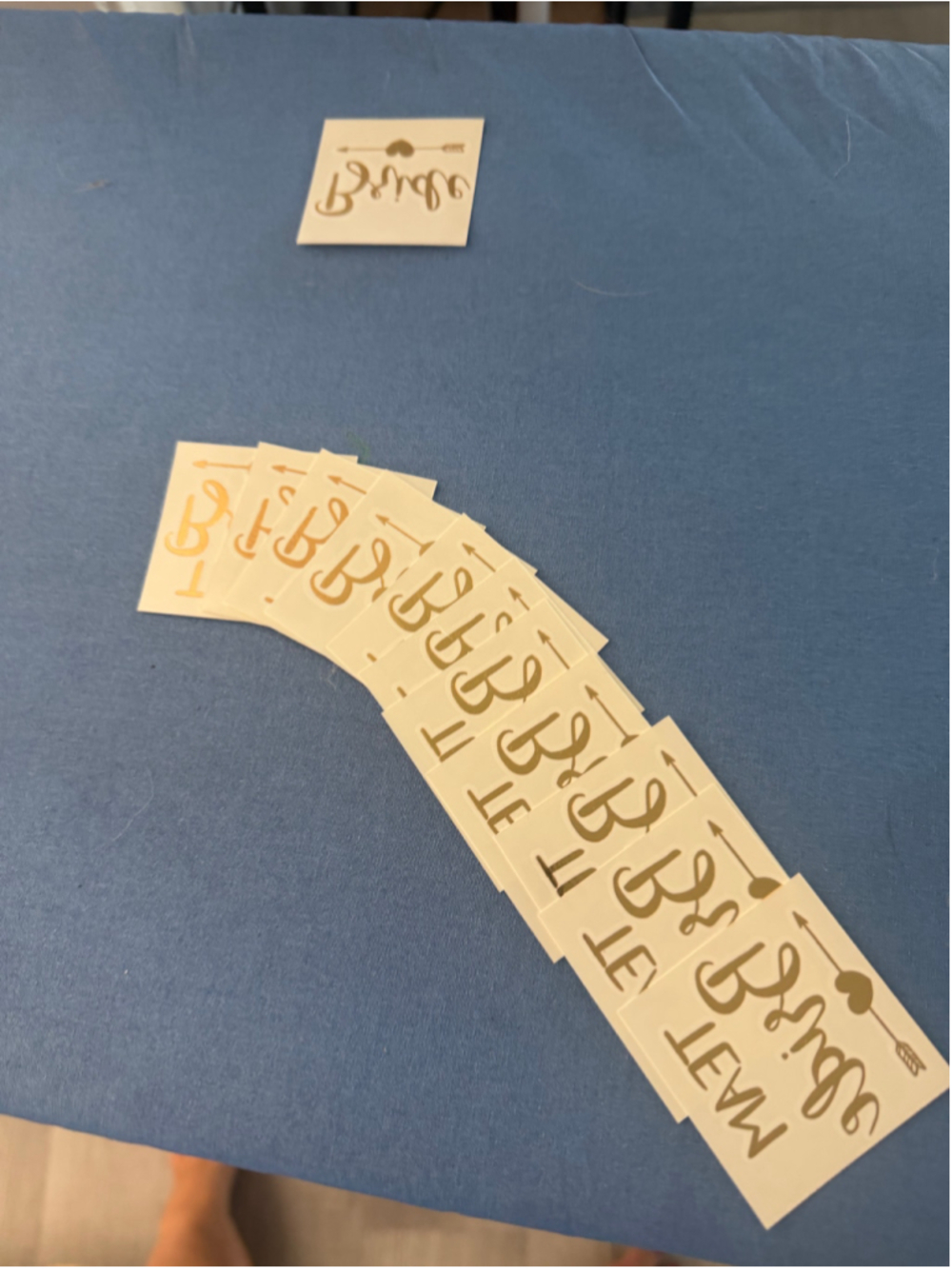 Unbranded Bride Party Decoration Stickers One Size Gold White